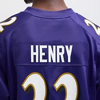 Men's Nike Derrick Henry Purple Baltimore Ravens Game Player Jersey