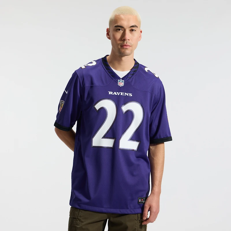 Men's Nike Derrick Henry Purple Baltimore Ravens Team Game Jersey