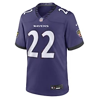 Men's Nike Derrick Henry Purple Baltimore Ravens Team Game Jersey