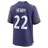 Men's Nike Derrick Henry Purple Baltimore Ravens Team Game Jersey