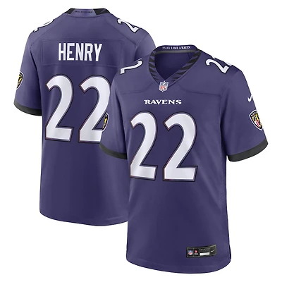 Maillot de match Nike Derrick Henry violet des Ravens Baltimore pour homme