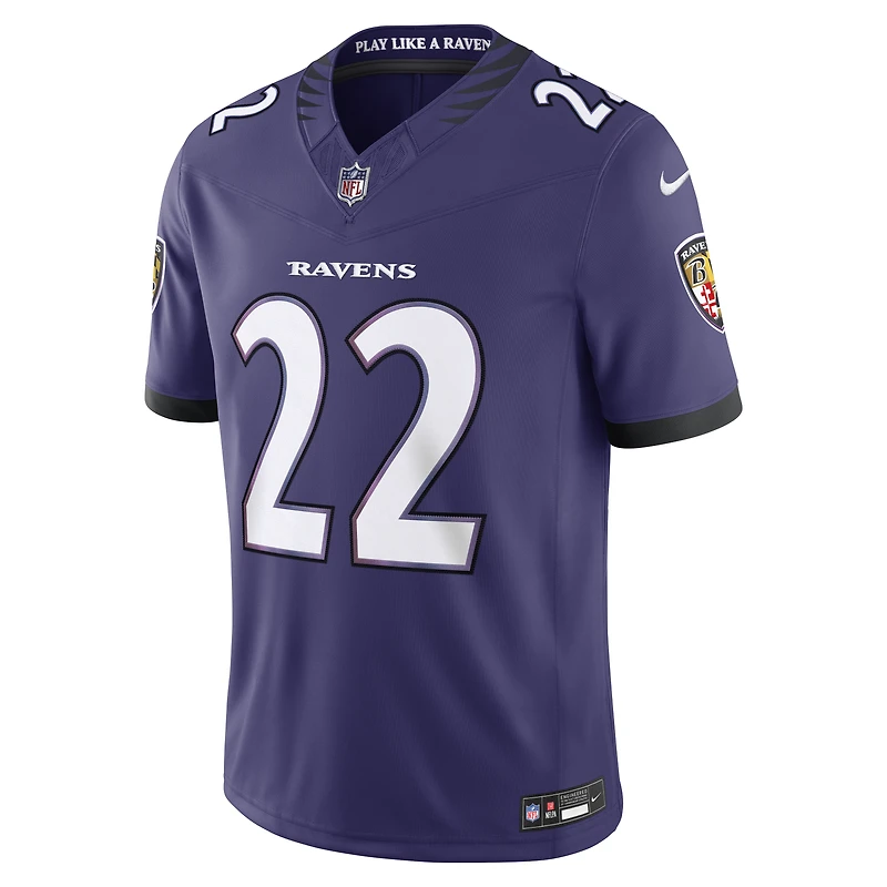 Maillot Nike Derrick Henry violet Baltimore Ravens Vapor F.U.S.E. édition limitée cousue pour homme