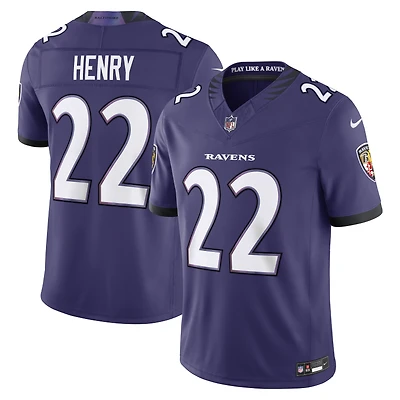 Maillot Nike Derrick Henry violet Baltimore Ravens Vapor F.U.S.E. édition limitée cousue pour homme