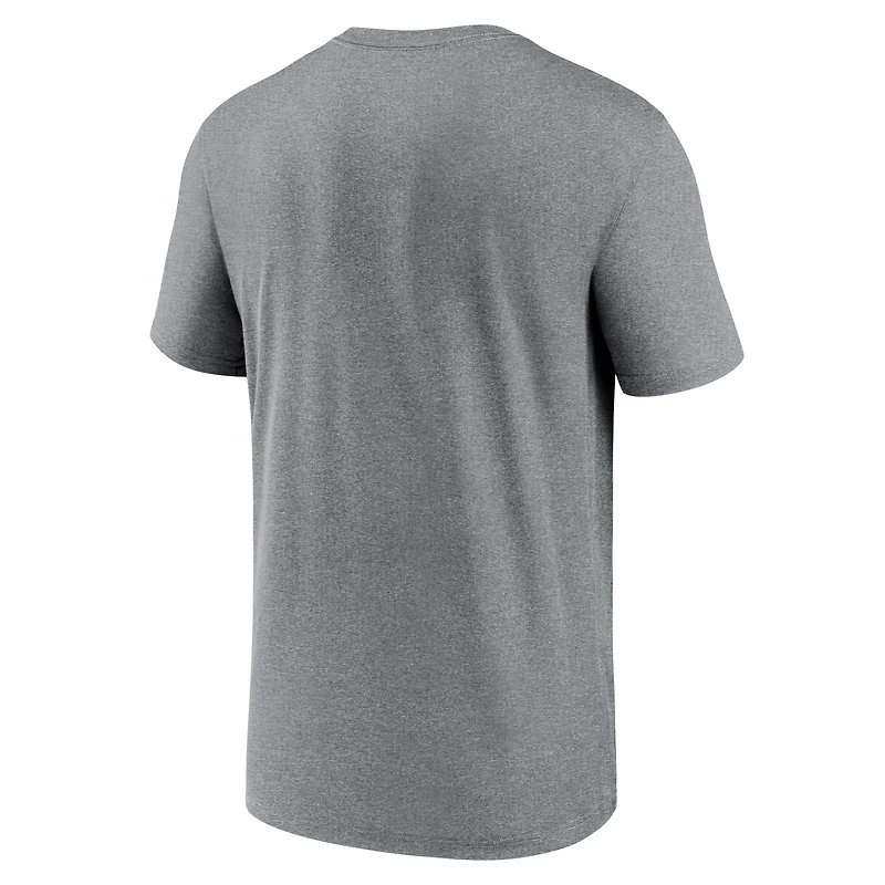 Men's Nike Heather Charcoal Baltimore Ravens Primetime Legend Logo Performance T-Shirt