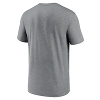 Men's Nike Heather Charcoal Baltimore Ravens Primetime Legend Logo Performance T-Shirt