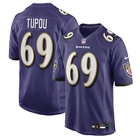 Maillot Nike Josh Tupou violet pour homme des Baltimore Ravens