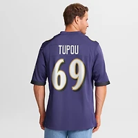 Maillot Nike Josh Tupou violet pour homme des Baltimore Ravens