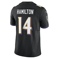 Men's Nike Kyle Hamilton Black Baltimore Ravens Alternate  Vapor F.U.S.E. Limited Jersey