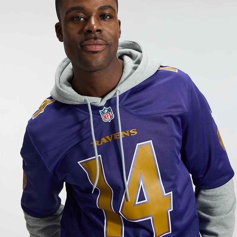 Men's Nike Kyle Hamilton White Baltimore Ravens Game Jersey