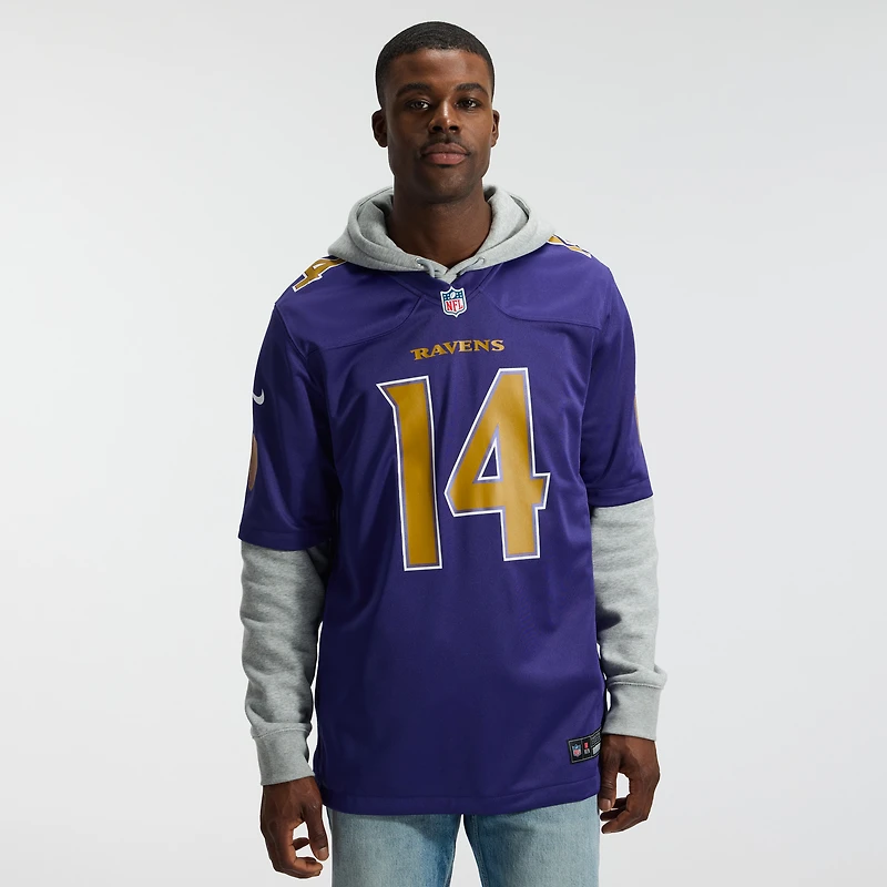 Men's Nike Kyle Hamilton White Baltimore Ravens Game Jersey