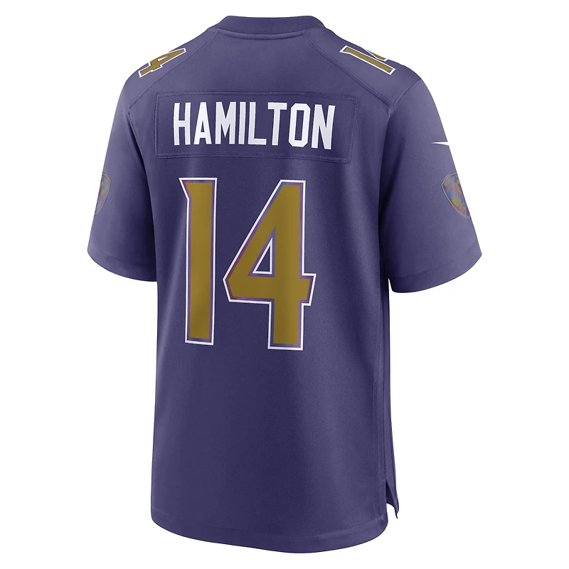 Men's Nike Kyle Hamilton White Baltimore Ravens Game Jersey