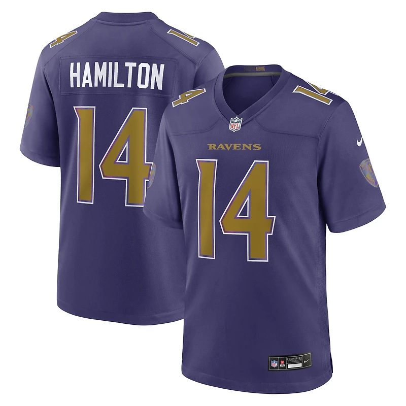Maillot alternatif violet Nike Kyle Hamilton des Ravens de Baltimore pour homme
