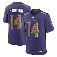 Maillot alternatif violet Nike Kyle Hamilton des Ravens de Baltimore pour homme