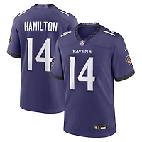 Men's Nike Kyle Hamilton Purple Baltimore Ravens Team Game Jersey
