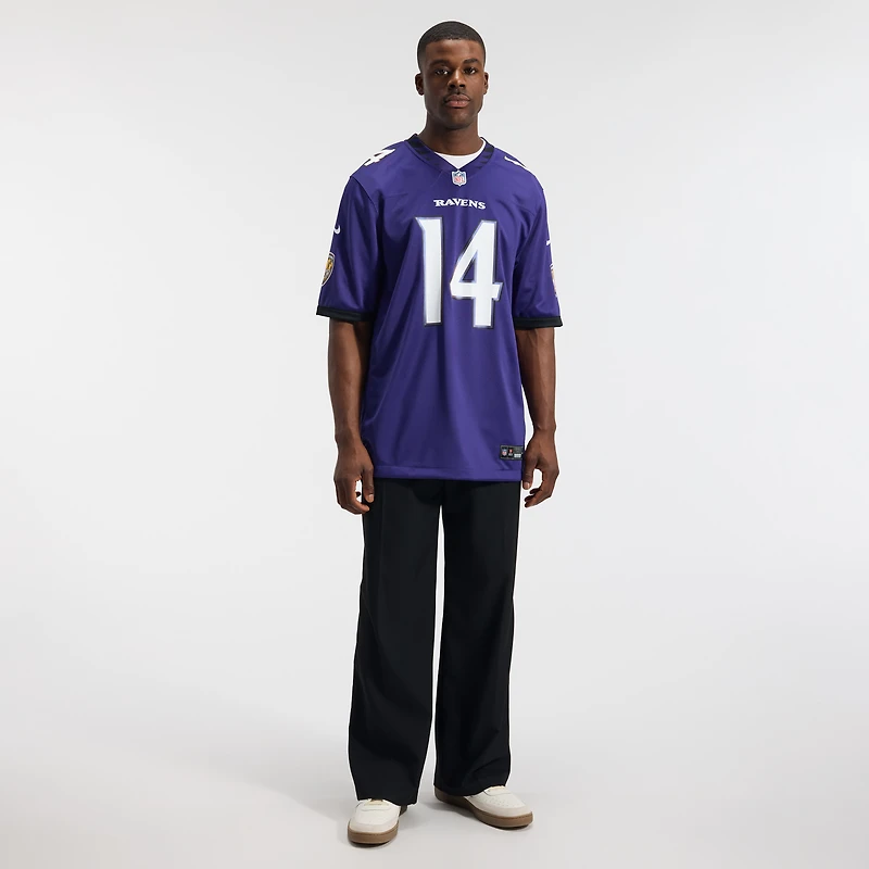 Men's Nike Kyle Hamilton Purple Baltimore Ravens Team Game Jersey