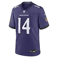 Men's Nike Kyle Hamilton Purple Baltimore Ravens Team Game Jersey
