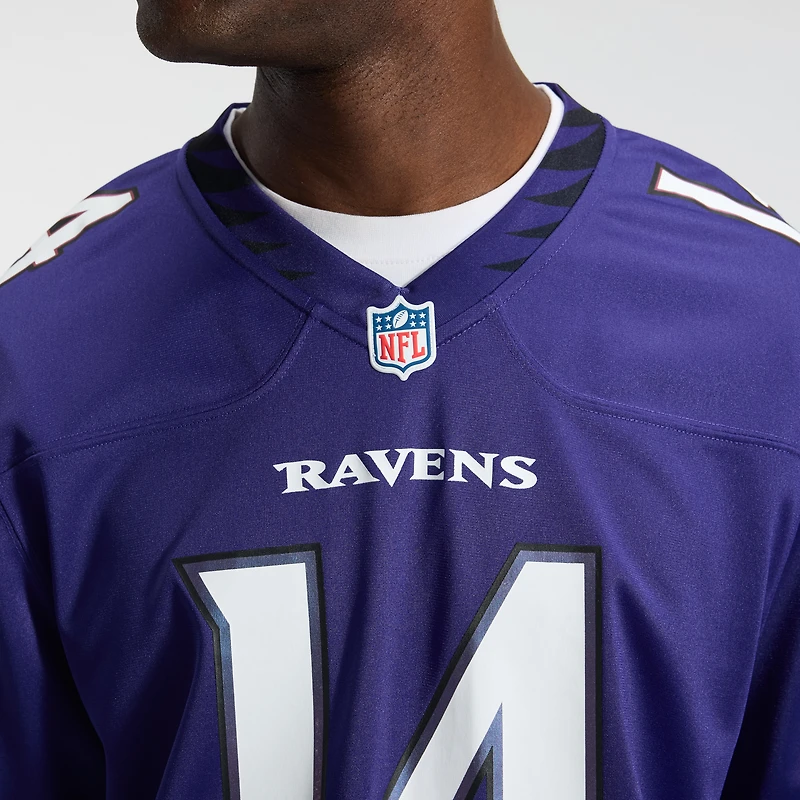 Men's Nike Kyle Hamilton Purple Baltimore Ravens Team Game Jersey