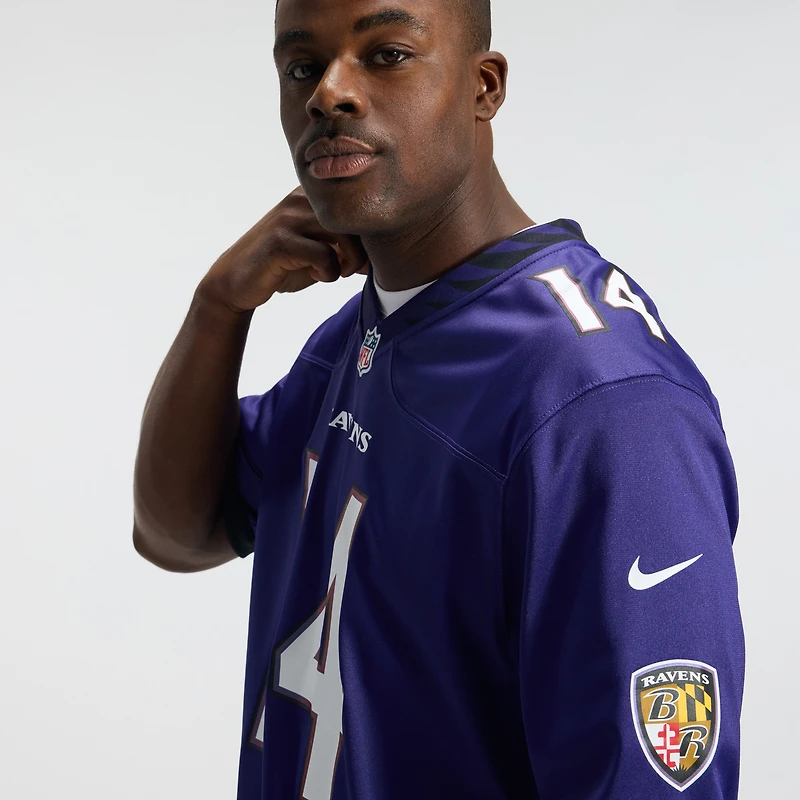 Men's Nike Kyle Hamilton Purple Baltimore Ravens Team Game Jersey