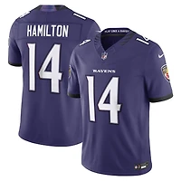 Maillot Nike Kyle Hamilton blanc Baltimore Ravens Vapor F.U.S.E. édition limitée cousue