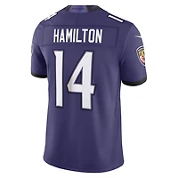 Men's Nike Kyle Hamilton Purple Baltimore Ravens Vapor F.U.S.E. Stitched Limited Jersey