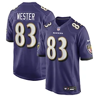 Men's Nike LaJohntay Wester  Purple Baltimore Ravens Team Game Jersey