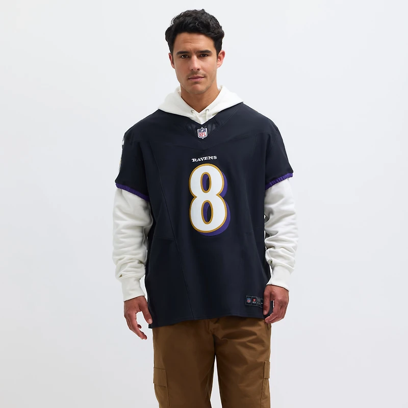 Maillot Nike Lamar Jackson Alternate Vapor F.U.S.E. Elite pour homme, noir, Baltimore Ravens