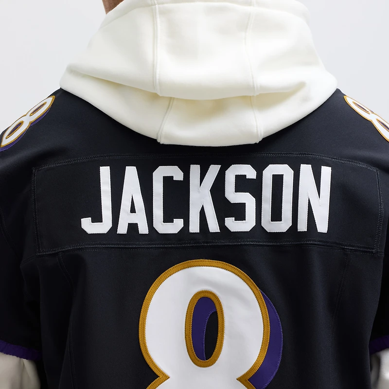 Men's Nike Lamar Jackson Black Baltimore Ravens Alternate Vapor F.U.S.E. Elite Jersey
