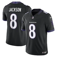 Men's Nike Lamar Jackson White Baltimore Ravens Vapor F.U.S.E. Stitched Limited Jersey