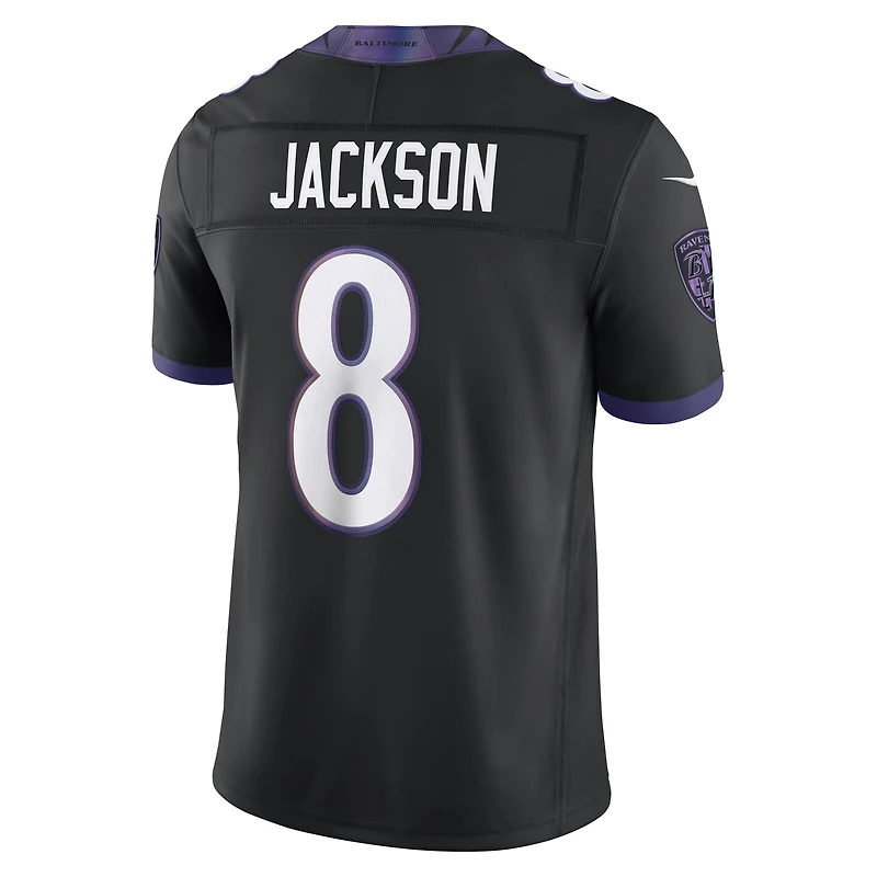 Men's Nike Lamar Jackson White Baltimore Ravens Vapor F.U.S.E. Stitched Limited Jersey