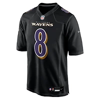Maillot de jeu mode Nike Lamar Jackson pour hommes, noir, Baltimore Ravens