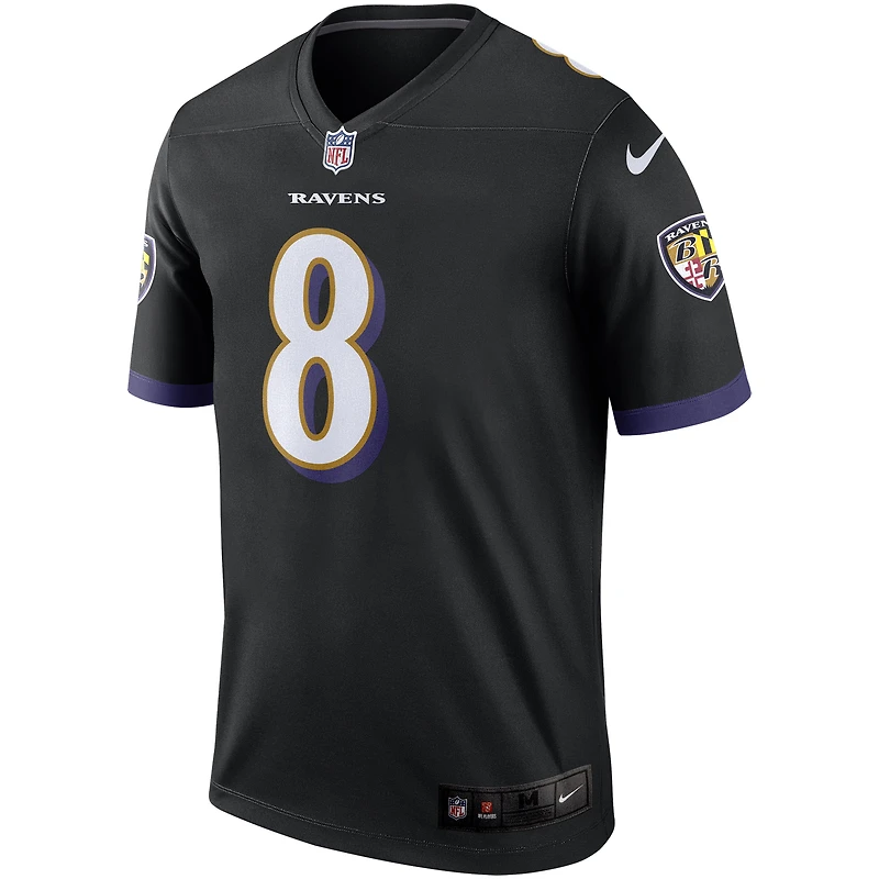 Haut Nike Lamar Jackson pour homme, noir, joueur légendaire des Baltimore Ravens