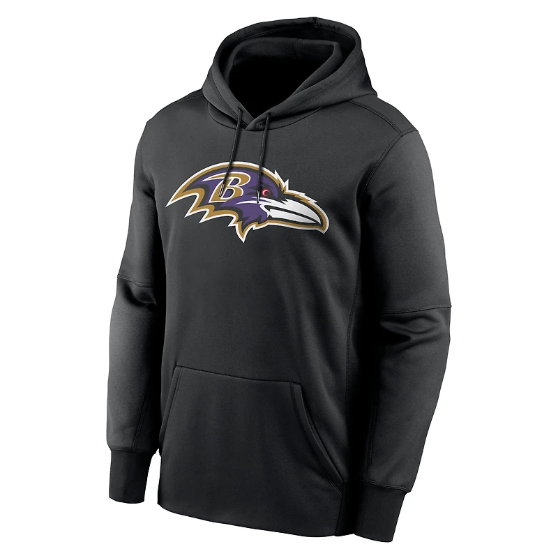 Sweat à capuche Nike Lamar Jackson pour homme, noir, avec nom et numéro de joueur des Baltimore Ravens