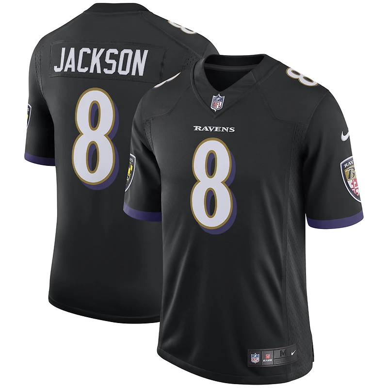 Maillot Nike Lamar Jackson noir Baltimore Ravens Speed Machine Limited pour homme
