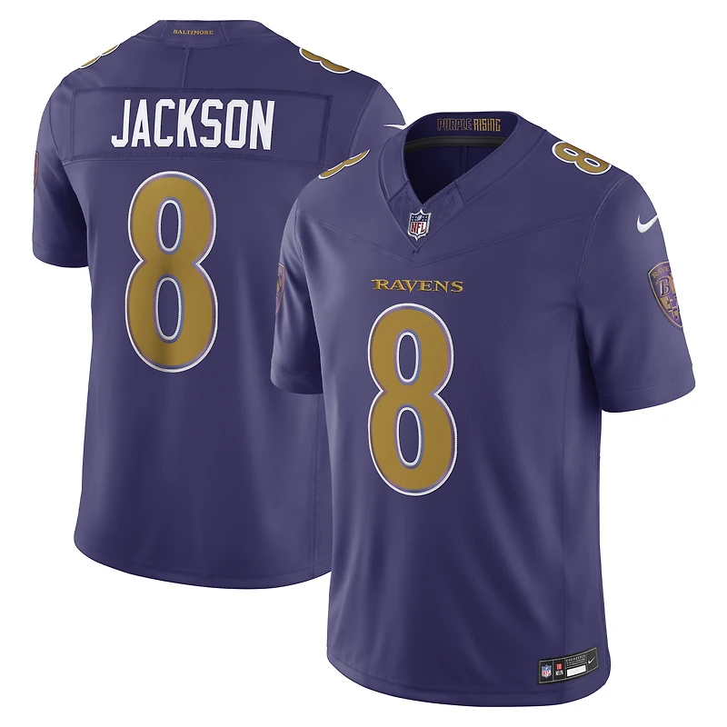 Maillot Nike Lamar Jackson violet Baltimore Ravens Alternate Vapor F.U.S.E. Stitched Limited pour homme