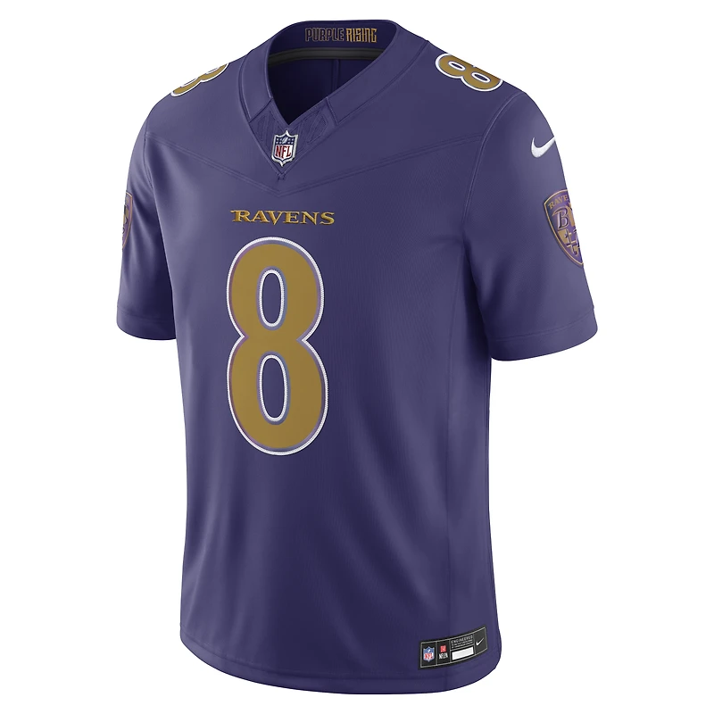 Men's Nike Lamar Jackson Purple Baltimore Ravens Alternate Vapor F.U.S.E. Stitched Limited Jersey