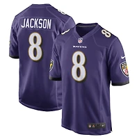 Men's Nike Lamar Jackson Purple Baltimore Ravens Game Jersey