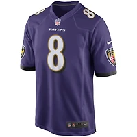 Men's Nike Lamar Jackson Purple Baltimore Ravens Game Player - Jersey