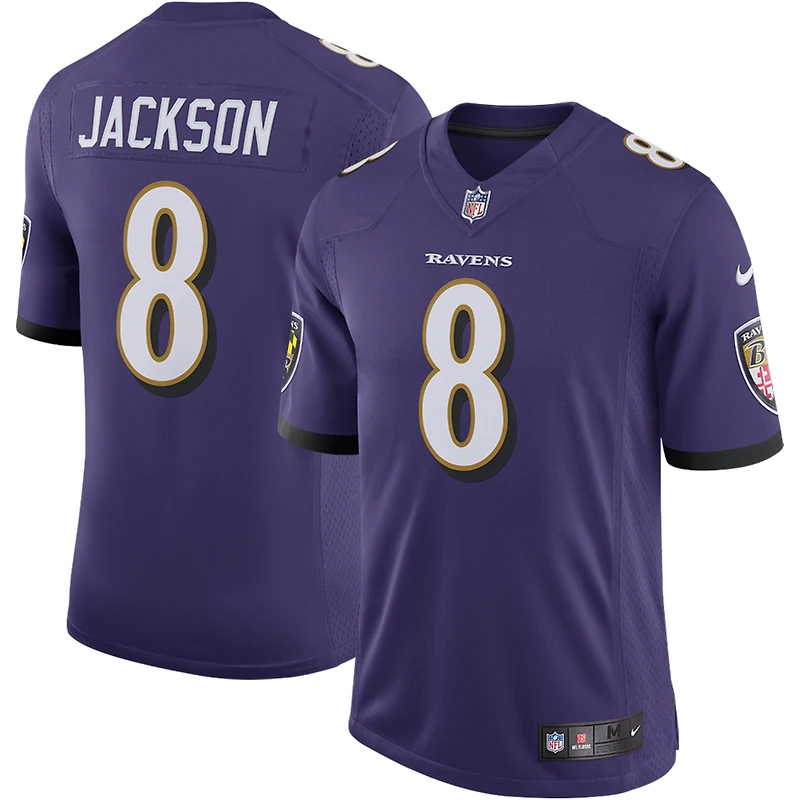 Maillot Nike Lamar Jackson violet Baltimore Ravens Speed ​​Machine Limited pour homme