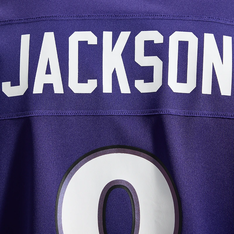 Maillot de match Nike Lamar Jackson violet des Ravens Baltimore pour homme