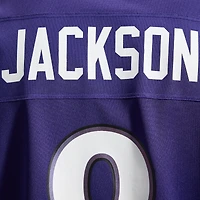 Maillot de match Nike Lamar Jackson violet des Ravens Baltimore pour homme
