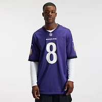 Men's Nike Lamar Jackson Purple Baltimore Ravens Team Game Jersey