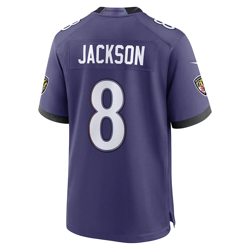 Men's Nike Lamar Jackson Purple Baltimore Ravens Team Game Jersey