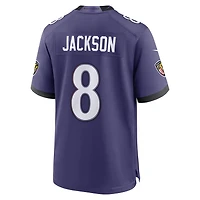 Men's Nike Lamar Jackson Purple Baltimore Ravens Team Game Jersey