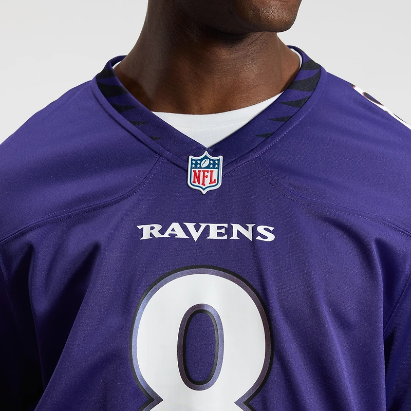 Men's Nike Lamar Jackson Purple Baltimore Ravens Team Game Jersey