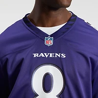Men's Nike Lamar Jackson Purple Baltimore Ravens Team Game Jersey