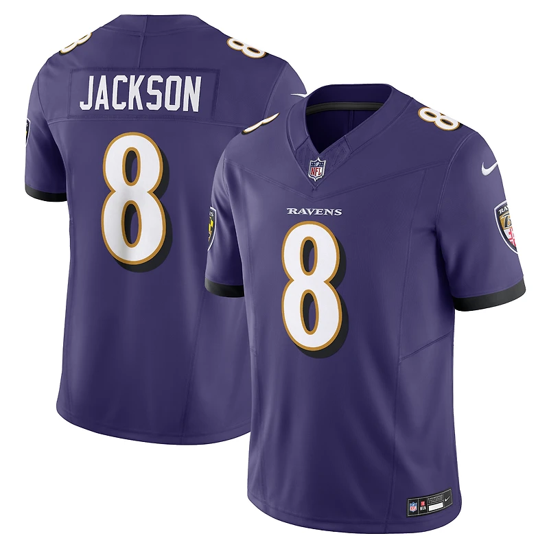 Nike Lamar Jackson Violet Baltimore Ravens Vapor F.U.S.E. Maillot limité