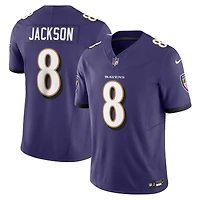 Nike Lamar Jackson Violet Baltimore Ravens Vapor F.U.S.E. Maillot limité
