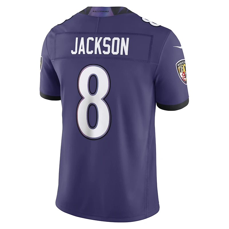 Maillot Nike Lamar Jackson blanc Baltimore Ravens Vapor F.U.S.E. cousu en édition limitée pour homme