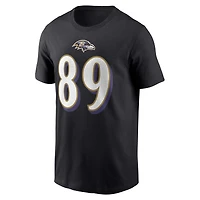 T-shirt avec nom et numéro du joueur Baltimore Ravens Nike Mark Andrews pour homme, noir