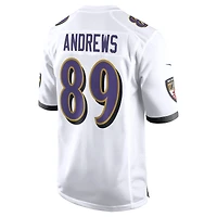 Maillot de match Nike Mark Andrews pour hommes, blanc, Baltimore Ravens